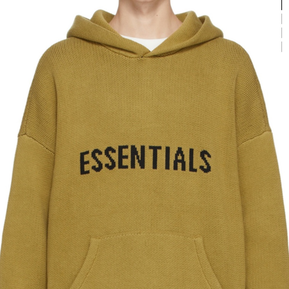 Essentials knit hoodie